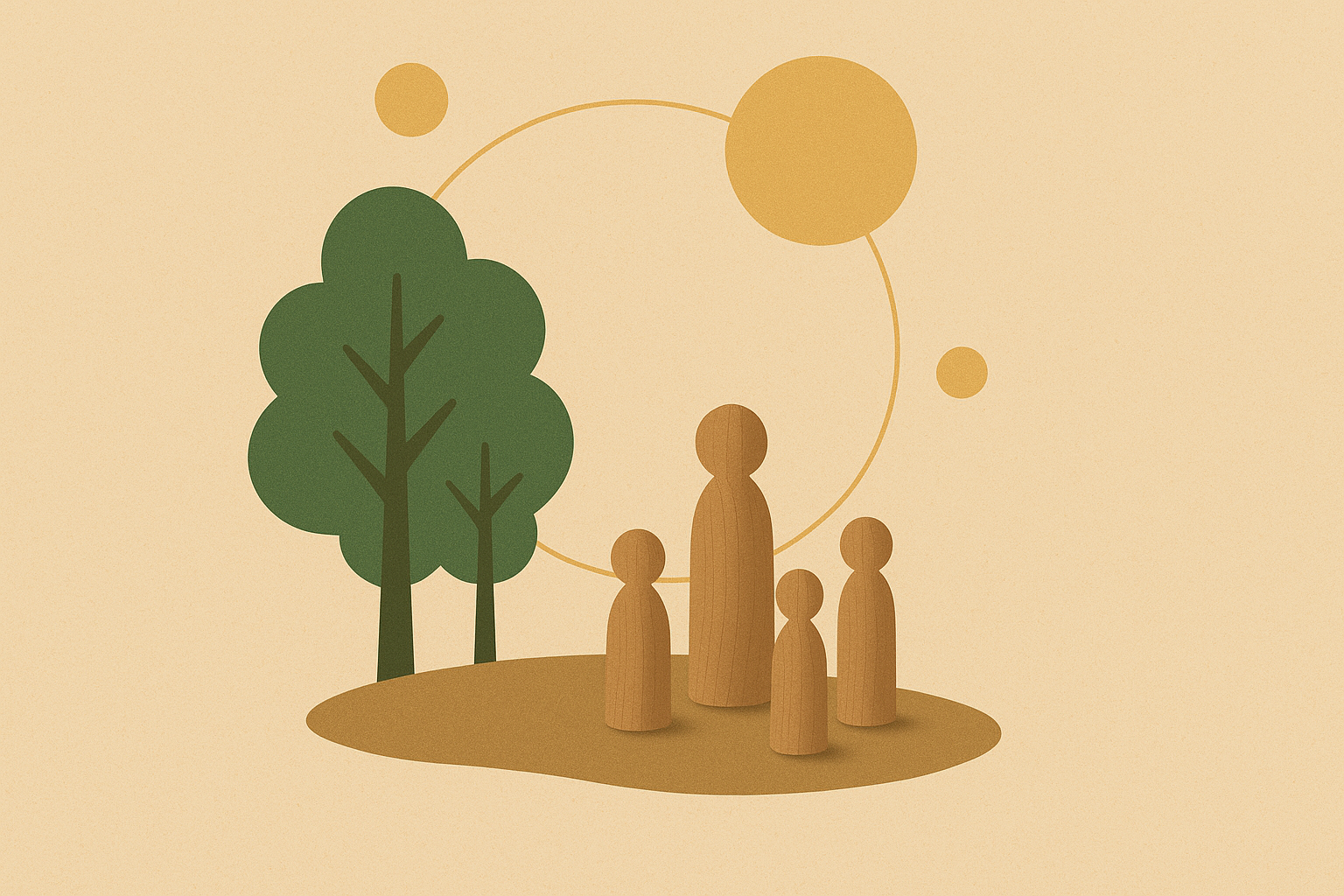 Systemisches Coaching in der Natur – Coach begleitet Klientin bei achtsamem Naturcoaching im Wald